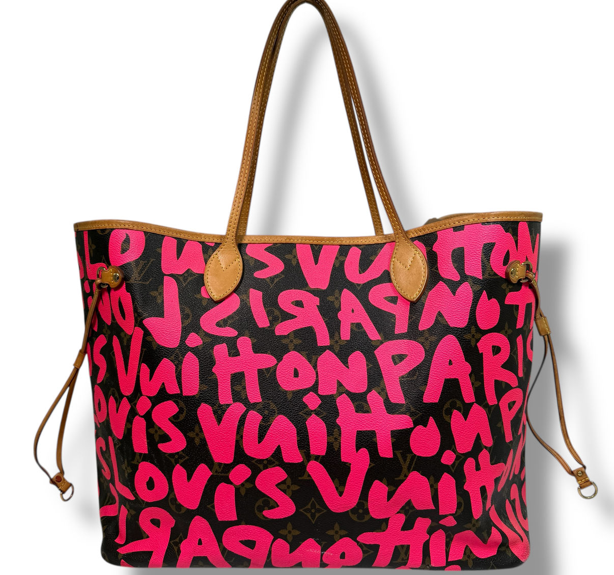 Authentic estate Louis Vuitton Neverfull Stephen Sprouse tote bag