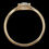 Thumbnail: Estate 14K rose gold natural diamond ring