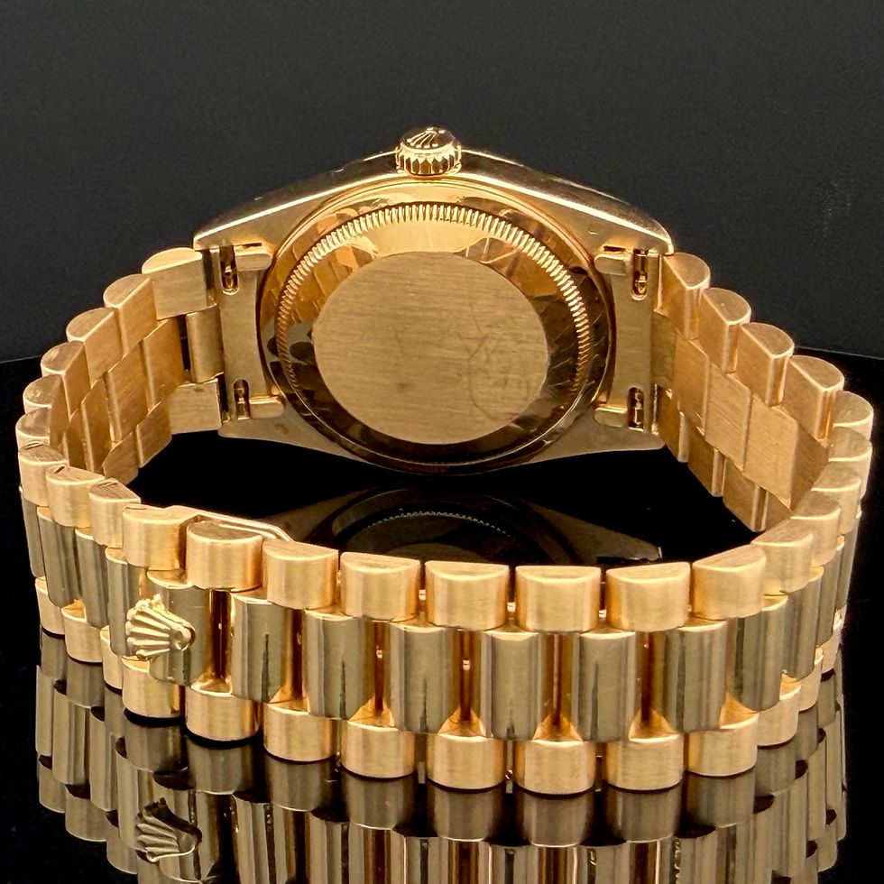 Thumbnail: Authentic estate 1996 18K yellow gold Day-Date Rolex wristwatch