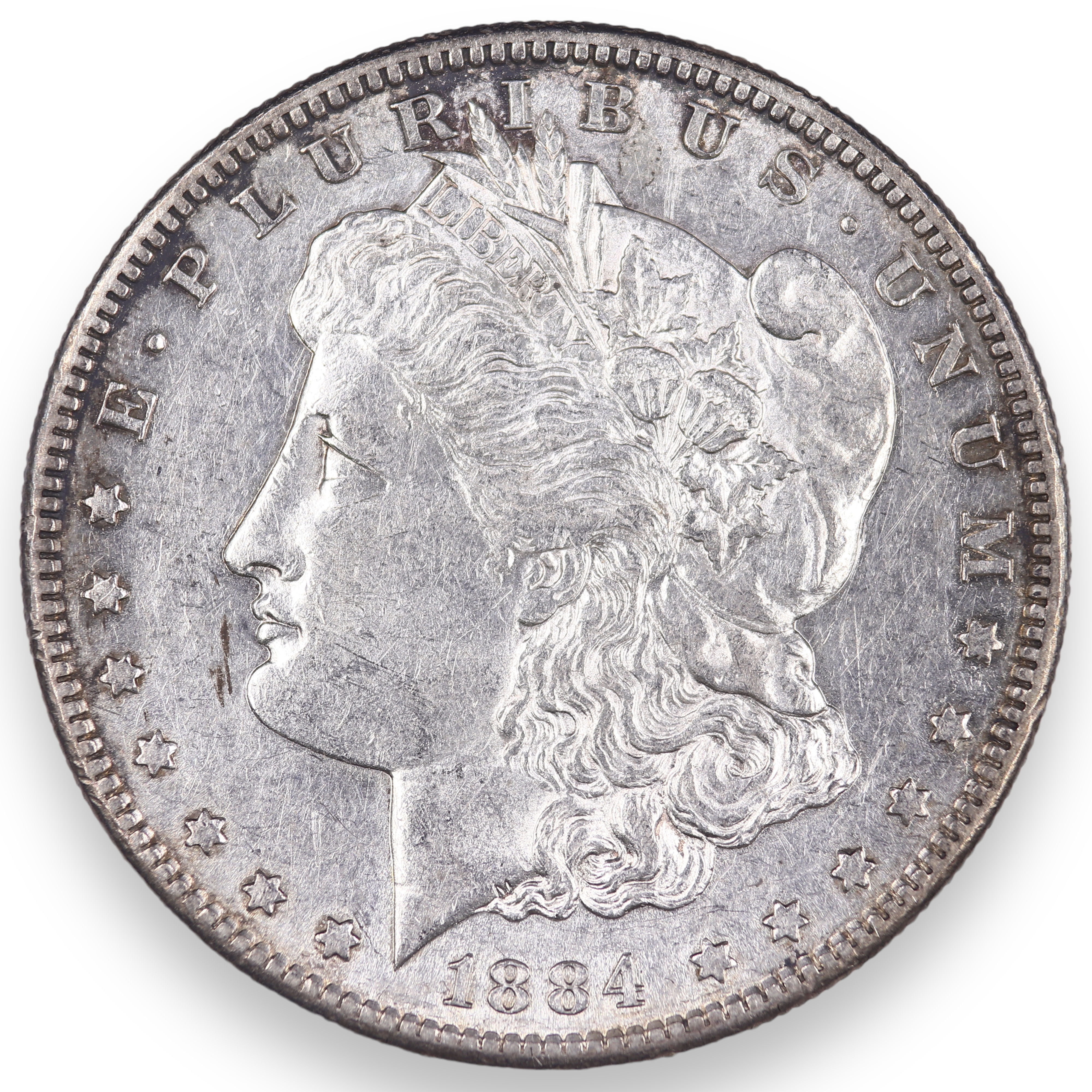 1884-S U.S. Morgan silver dollar