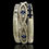 Thumbnail: Estate 14K white gold diamond & blue sapphire ring
