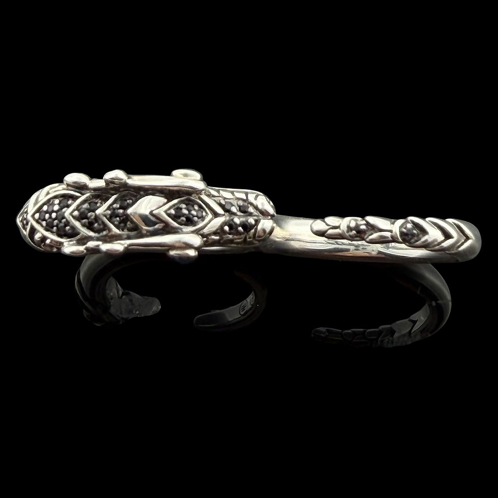 Thumbnail: Authentic estate John Hardy sterling Naga Legends Dragon Motif Two-Finger ring