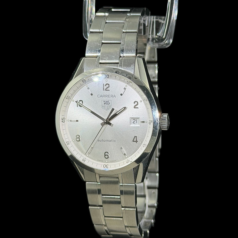 Thumbnail: Authentic Estate stainless-steel Tag Heuer Carrera Calibre 5 wristwatch