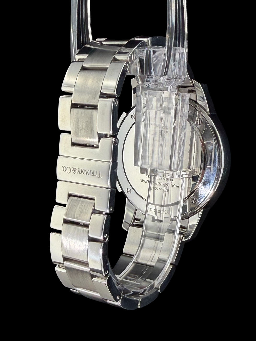 Thumbnail: Authentic estate stainless-steel Tiffany Atlas wristwatch