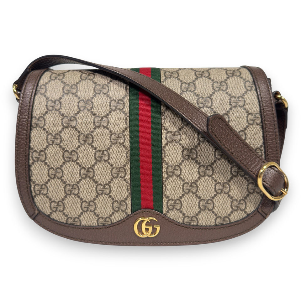 Authentic estate Gucci GG Supreme Ophidia crossbody bag