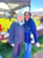 Mary from Beyond Plastics Louisville with Keionna Spalding at the Office of Sustainability's Earth Fest event.