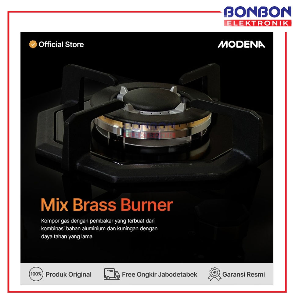 Thumbnail: Modena Kompor Tanam Gas 2 Tungku BH 1728 LA / BH 1728LA / BH 1728 Gas Hob