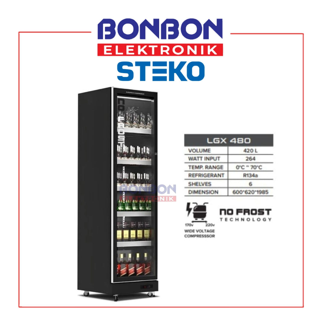 STEKO Showcase 420L LGX 480 / LGX480 / LGX-480 - No Frost Technology