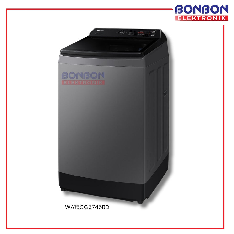 Thumbnail: SAMSUNG Mesin Cuci 1 Tabung 15Kg WA15CG5745BD -Top Load with Ecobubble