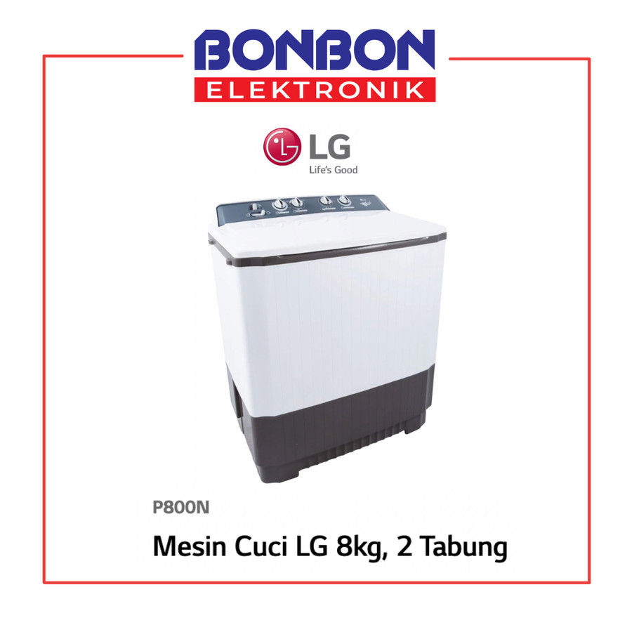 Thumbnail: LG Mesin Cuci 2 Tabung 8KG P 8000N / P8000N / P 8000 N
