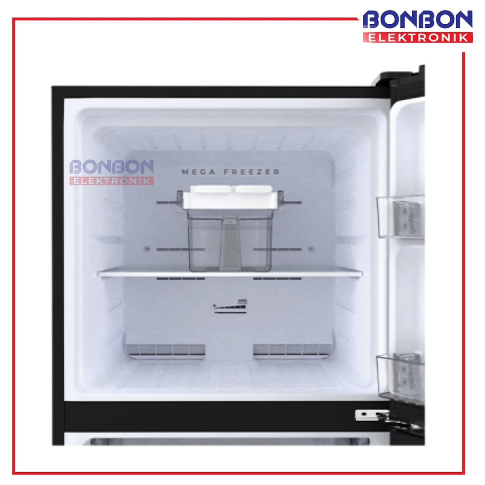 Thumbnail: SHARP Kulkas 2 Pintu 306L SJ-386SI-DS / SJ386SIDS / SJ 386 Dark Silver - Plasmac