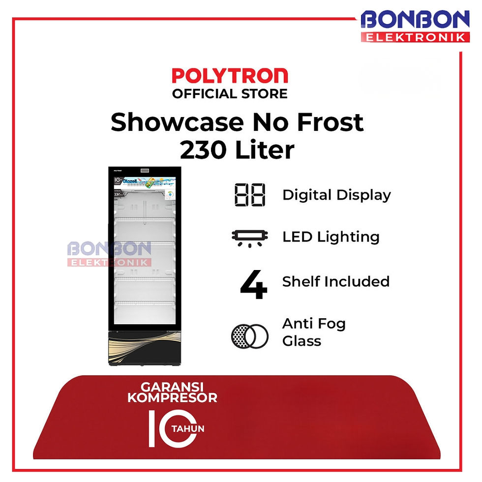 Thumbnail: POLYTRON Showcase 230 Liter SCN 228 / SCN228 230L GLAZELL - Digital Display - Lo