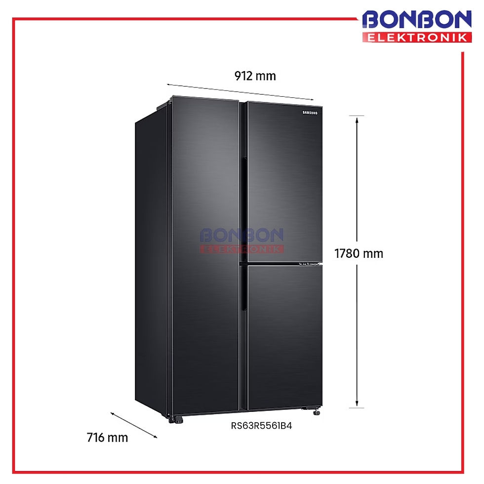 Thumbnail: SAMSUNG Kulkas Side By Side RS63R5561B4 689L - SpaceMax™ Technology