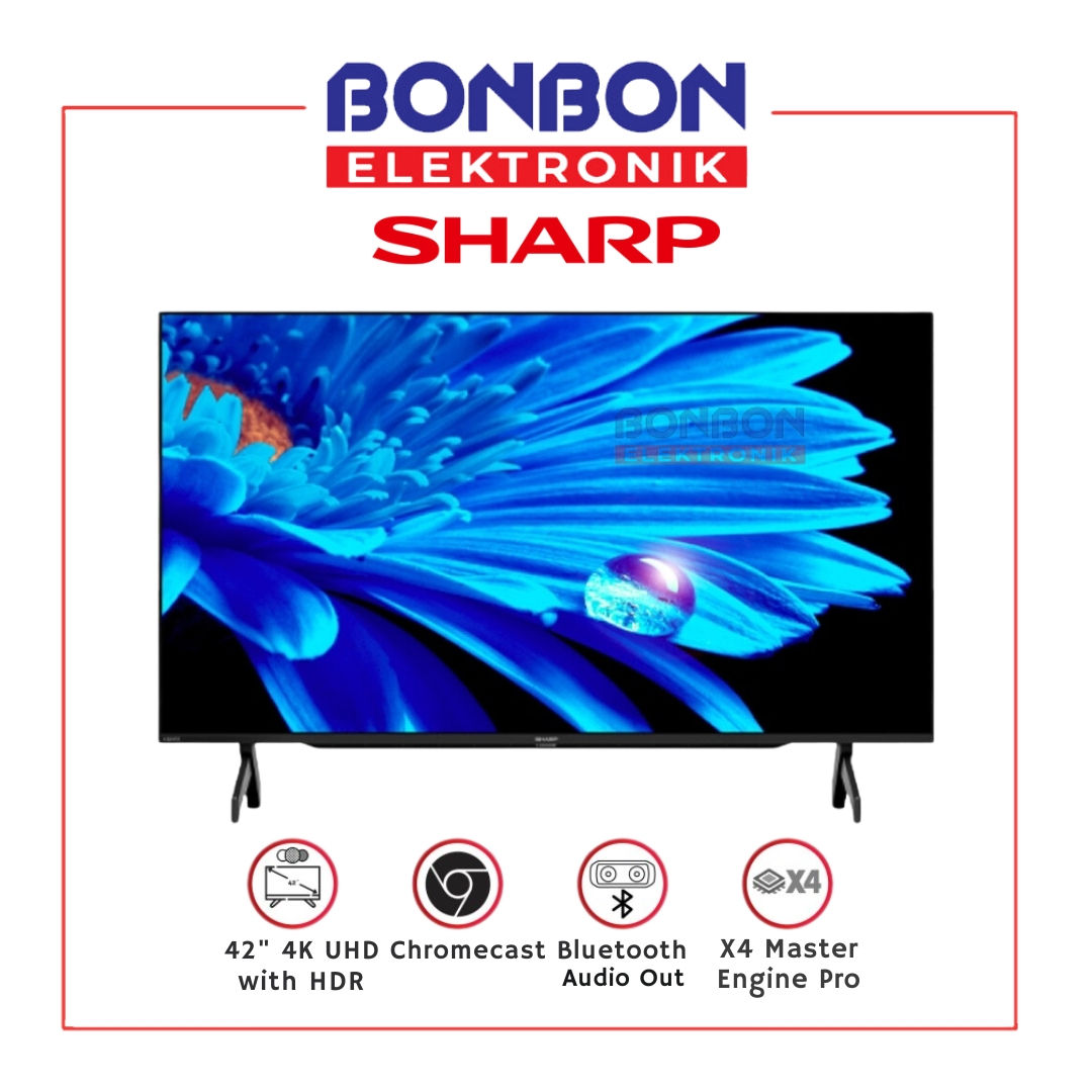 SHARP LED 4K Frameless Google TV 42 Inch 4T-C42FK1i / 4TC42FK1i