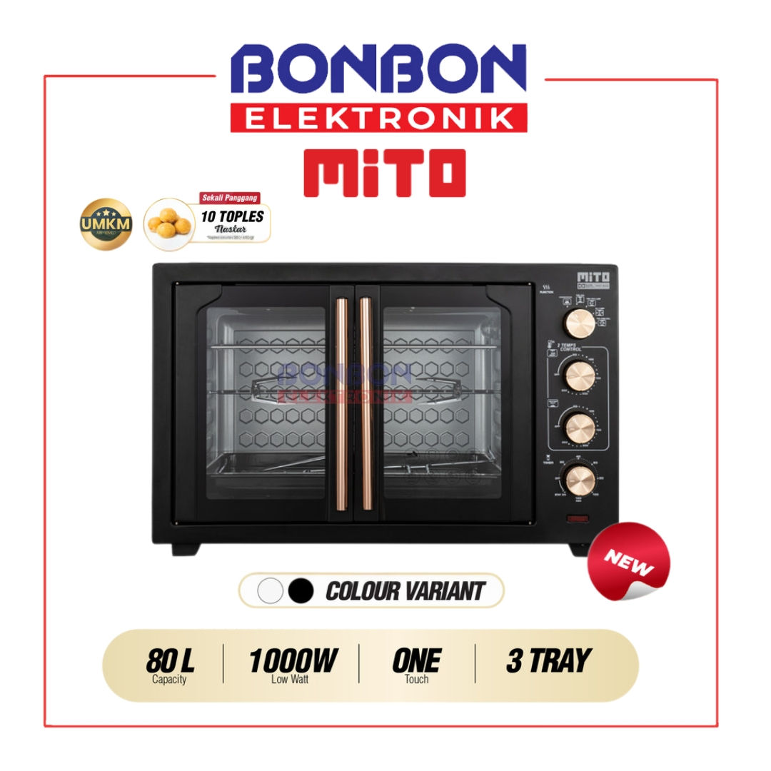 MITO Oven Listrik Fantasy 80L MO-800 / Electric Oven MO800 Double Door Series -