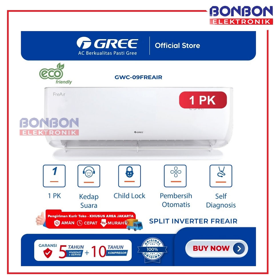 Thumbnail: GREE AC Freair Wall Mounted 1PK GWC-09Freair / GWC 09Freair with Air Purifier 1P