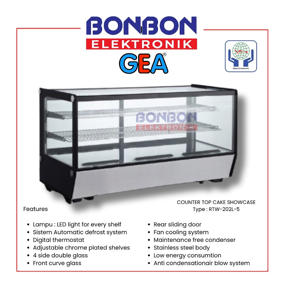 GEA Counter Top Cake Showcase RTW 202L 5 / Cake Display RTW-202L-5