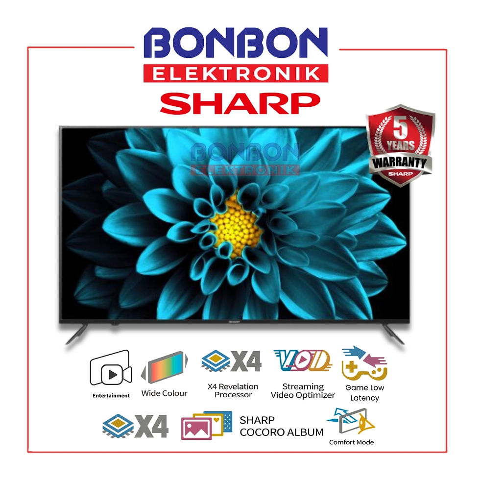 Sharp LED Android TV 75 Inch 4T-C75EK2X - 4K Frameless Android TV 4T C75EK2X