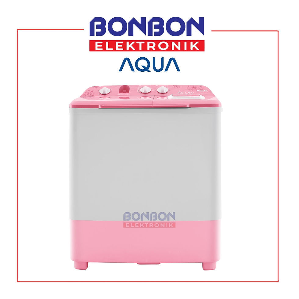 AQUA Mesin Cuci 2 Tabung 7 Kg QW 761XT (PK) / QW 761XT / Twin Tub QW-761XT Pink