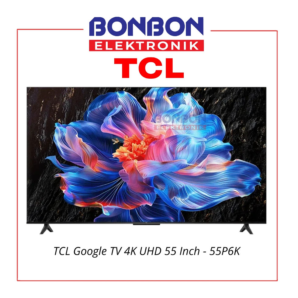 TCL LED Google TV 55 Inch 55P6K / 55 P6K - 4K UHD - Metallic Bezel-less - AiPQ P