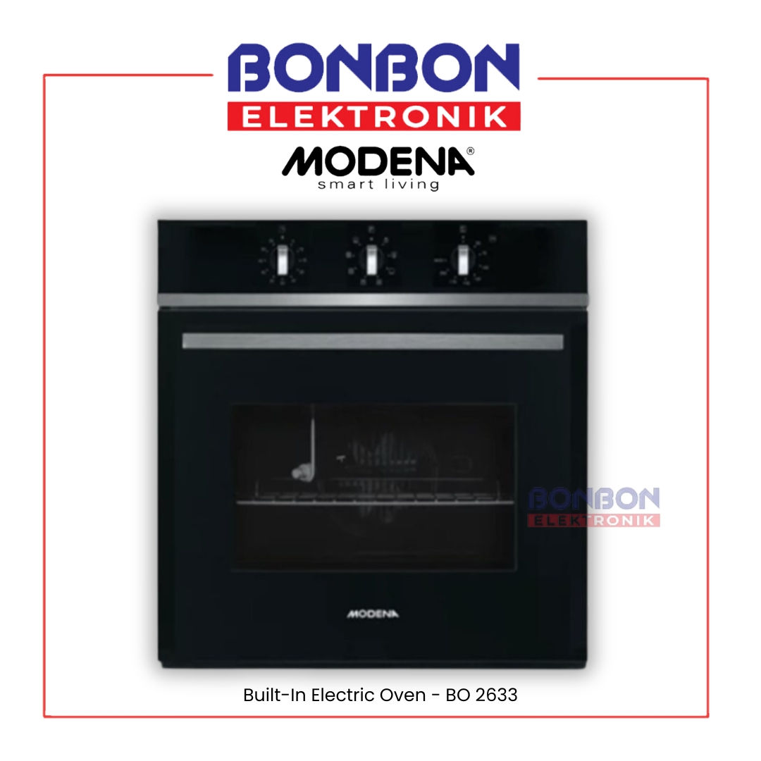 Modena Built-In Electric Oven 56 L BO 2633 / BO2633 Oven Tanam (black)