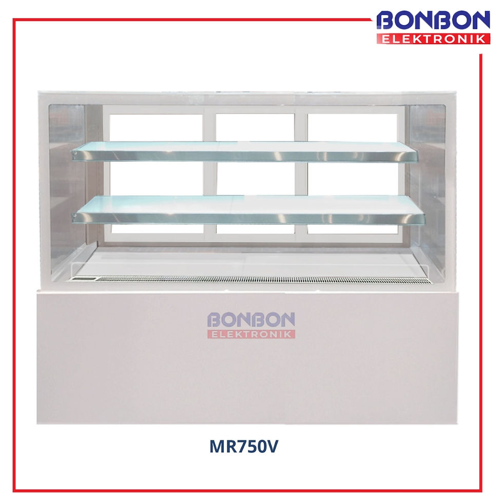 Thumbnail: GEA Rectangular Cake Showcase 420 Liter MR-750V / MR 750V White / MR750V 420 L