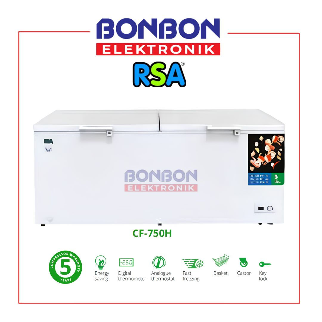 RSA Chest Freezer 688L CF-750H / CF750H / CF 750 H - Fast Freezing - Key Lock -