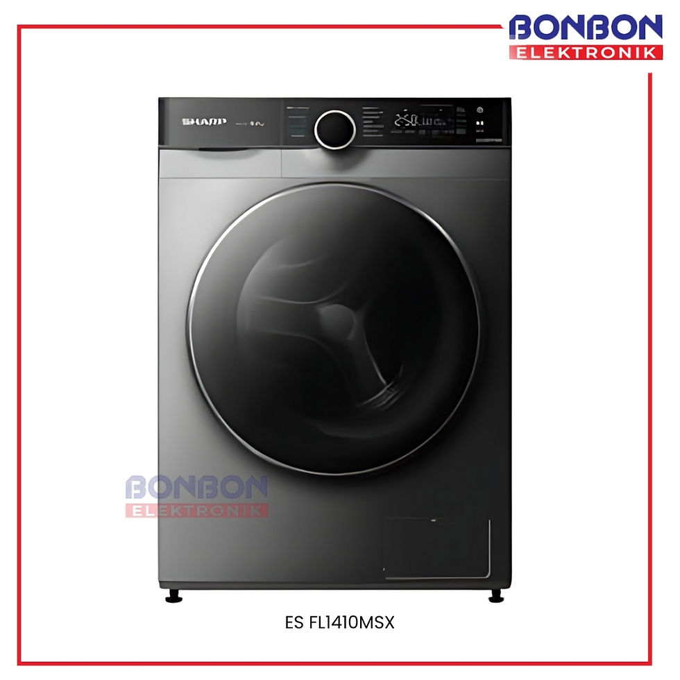 Thumbnail: SHARP Mesin Cuci Front Loading 10 Kg ES-FL1410MSX Inverter Technology / ES FL141