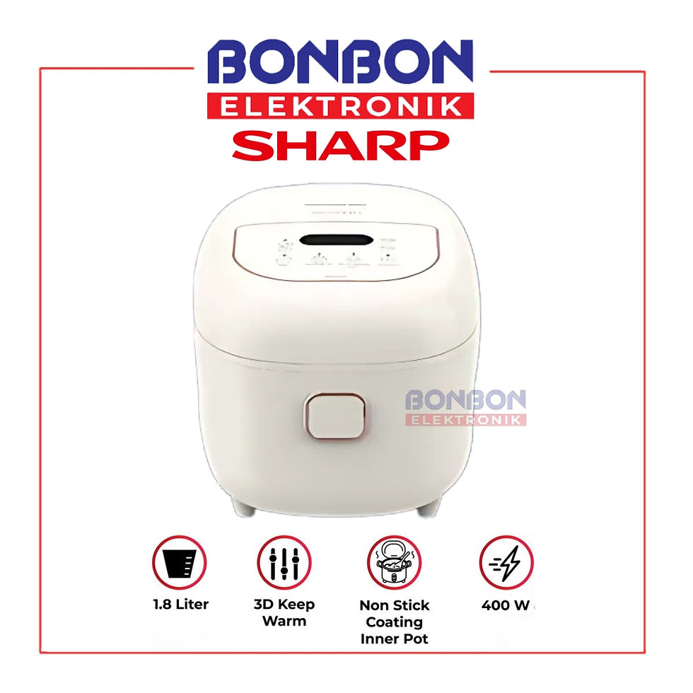 Sharp Rice Cooker Digital 0.7L KS-DT07-WH / KS DT07 WH / KS DT07 White - 3 Aut