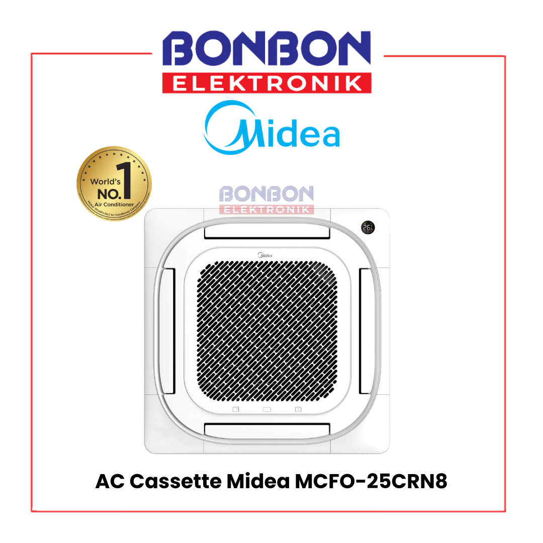 Midea AC Cassette 2.5 PK MCFO-25CRN8 / MCFO25CRN / MCFO 25CRN8 - Easy to Install