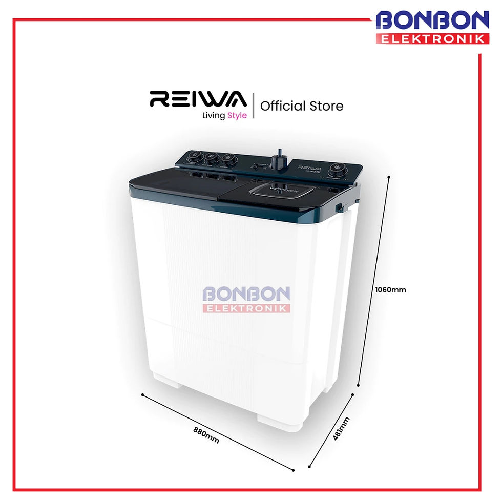 Thumbnail: Reiwa Mesin Cuci 2 Tabung 9Kg WS-1003MTBL / WS 1003 MTBL / WS1003 Midnight Blue