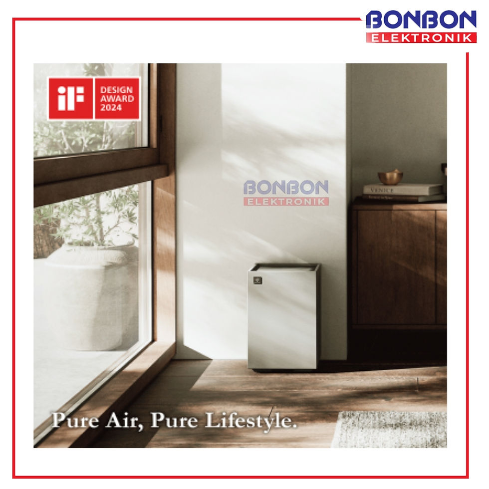 Thumbnail: Sharp Air Purifier AIoT Model FP-S42Y-L / FPS42YL Light Grey Plasmacluster 30m²