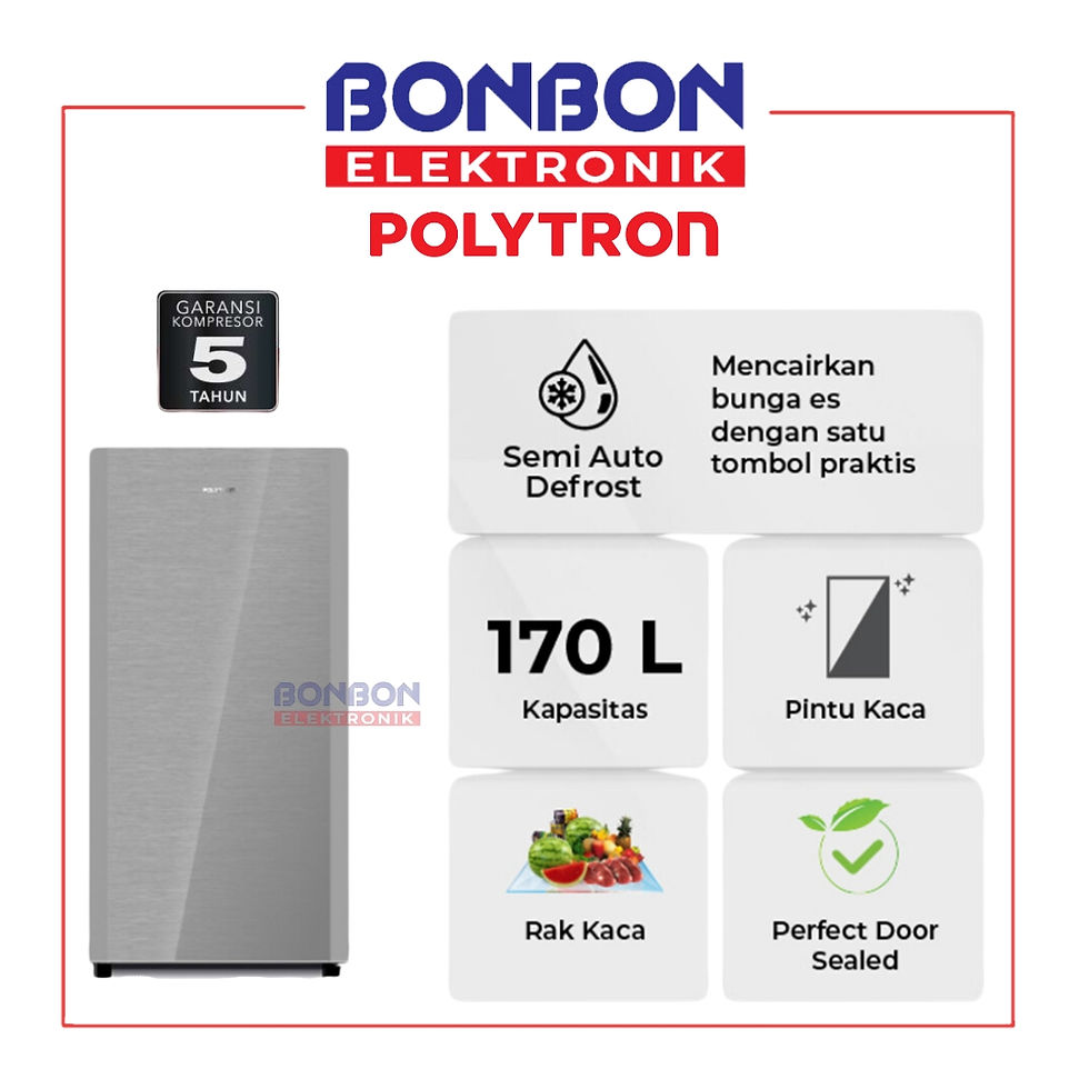 POLYTRON Kulkas 170 liter PRA17CMS Belleza - Kulkas 1 Pintu PRA 17CMS