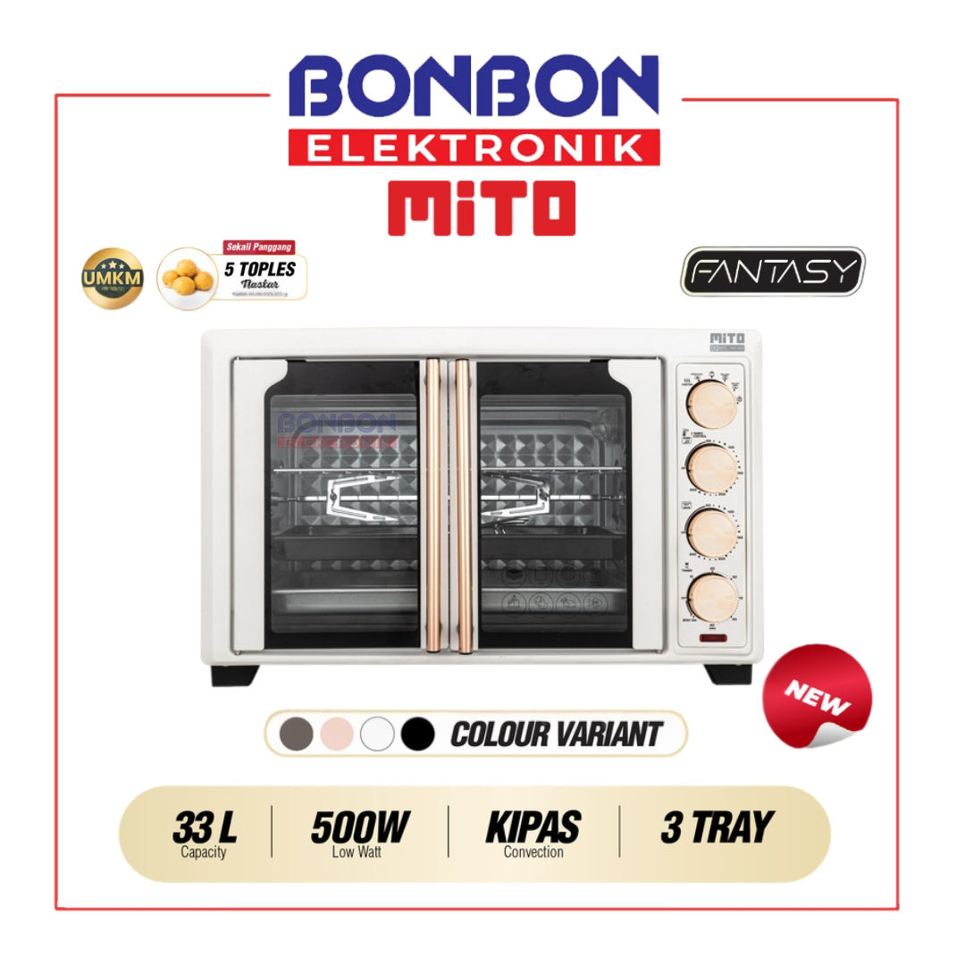 MITO Oven Listrik Fantasy 33L MO-300 / Electric Oven MO300 Double Door Series -