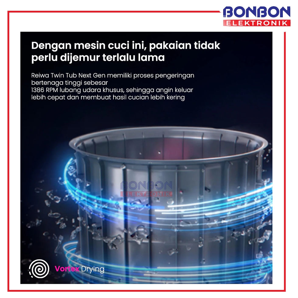 Thumbnail: Reiwa Mesin Cuci 2 Tabung 8Kg WS-0903CESV / WS 0903 CESV / WS0903 Champagne Silv