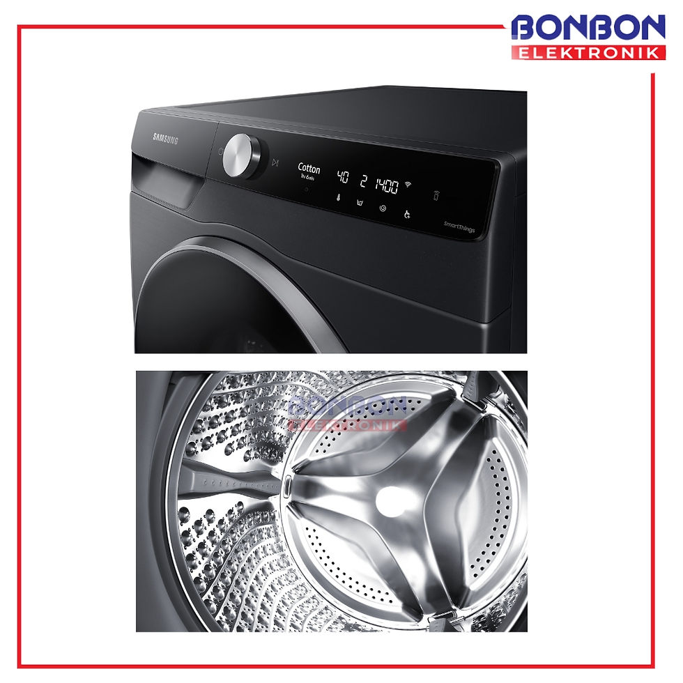 Thumbnail: Samsung Mesin Cuci Front Loading 12 KG WW12CGP44DSB/SE AI Ecobubble QuickDrive