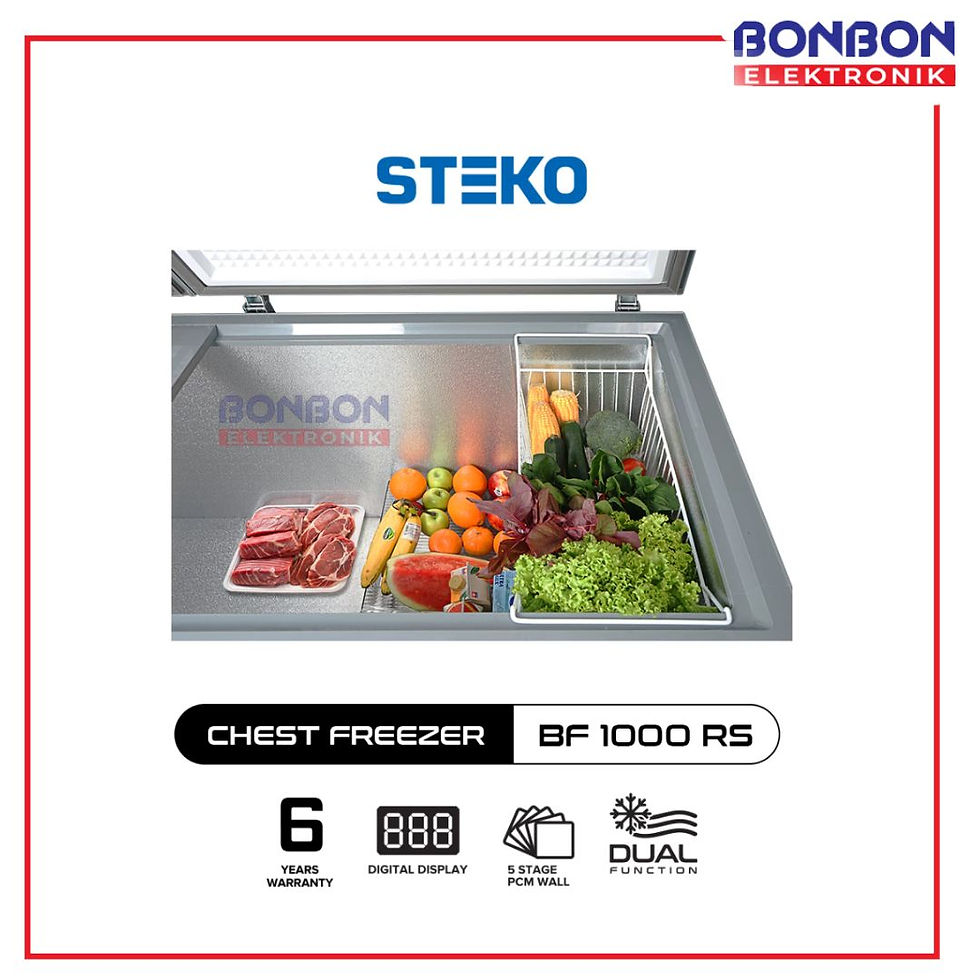 Thumbnail: STEKO Chest Freezer 1000 Liter BF 1000 RS / BF1000 / BF-1000-RS - Led Display -