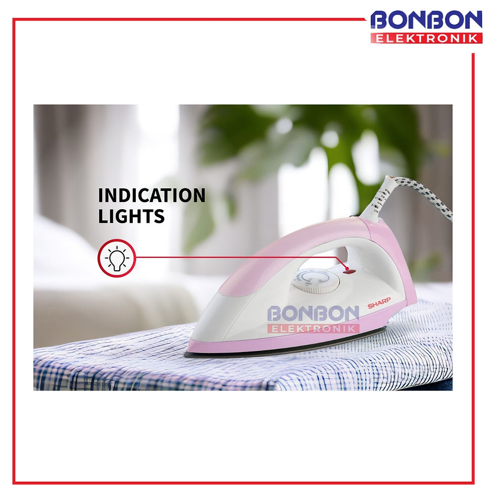 Thumbnail: SHARP Setrika Listrik EI-N05-P / EI N05 Pink / EI-N05 Setrika Dry Iron