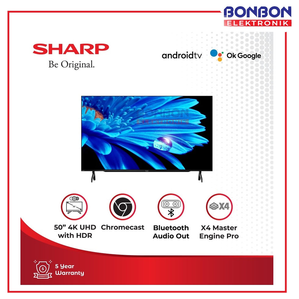 Thumbnail: Sharp LED TV 50 Inch Frameless Google TV 4T-C50FK1i / 4T-C50 / 4T C50FK1i - 4K U