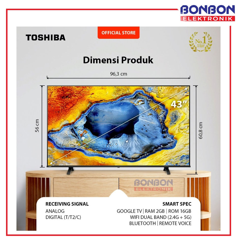 Thumbnail: Toshiba LED TV 43 Inch 43C350NP 4K UHD GOOGLE Smart TV (Free Bracket)
