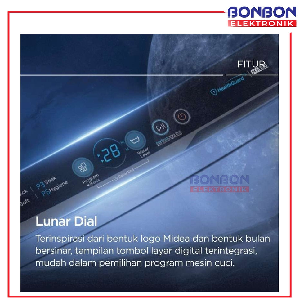 Thumbnail: Midea Mesin Cuci 1 Tabung MA100W75-ID / MA100W75 / Top Loading MA100 W75 7.5Kg
