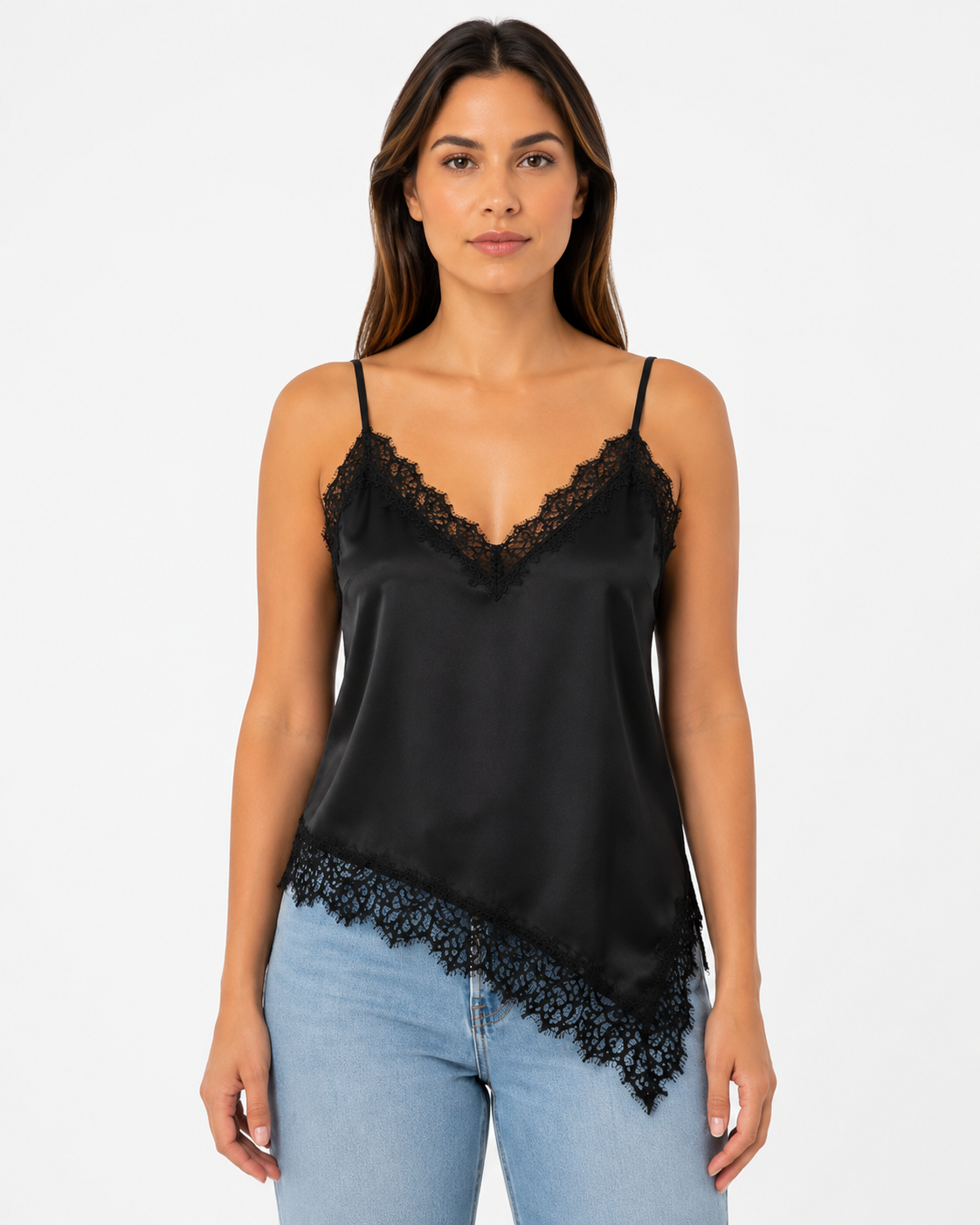 Asymmetrical Lace Top
