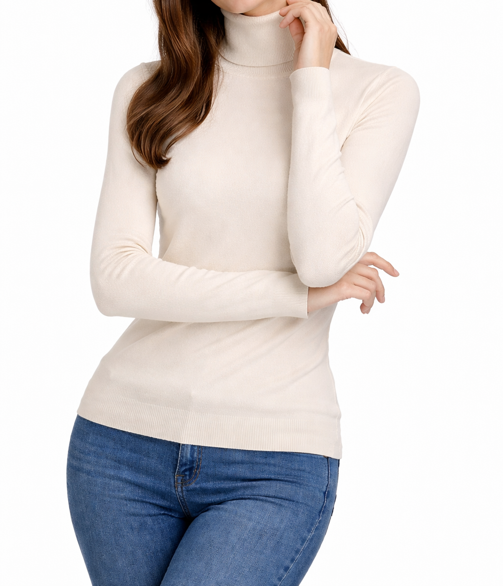 Velvet Turtleneck Sweater