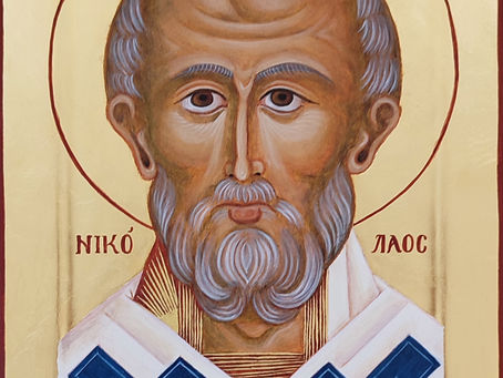 Icône saint Nicolas / Crucifix / St Ange gardien