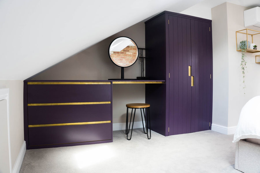 storage solution eaves bespoke Leisha Norman Interior Designer Paul Handley Joinery Carpen