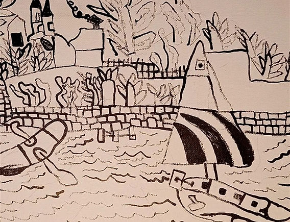 Schilderij van mijn broer met autisme