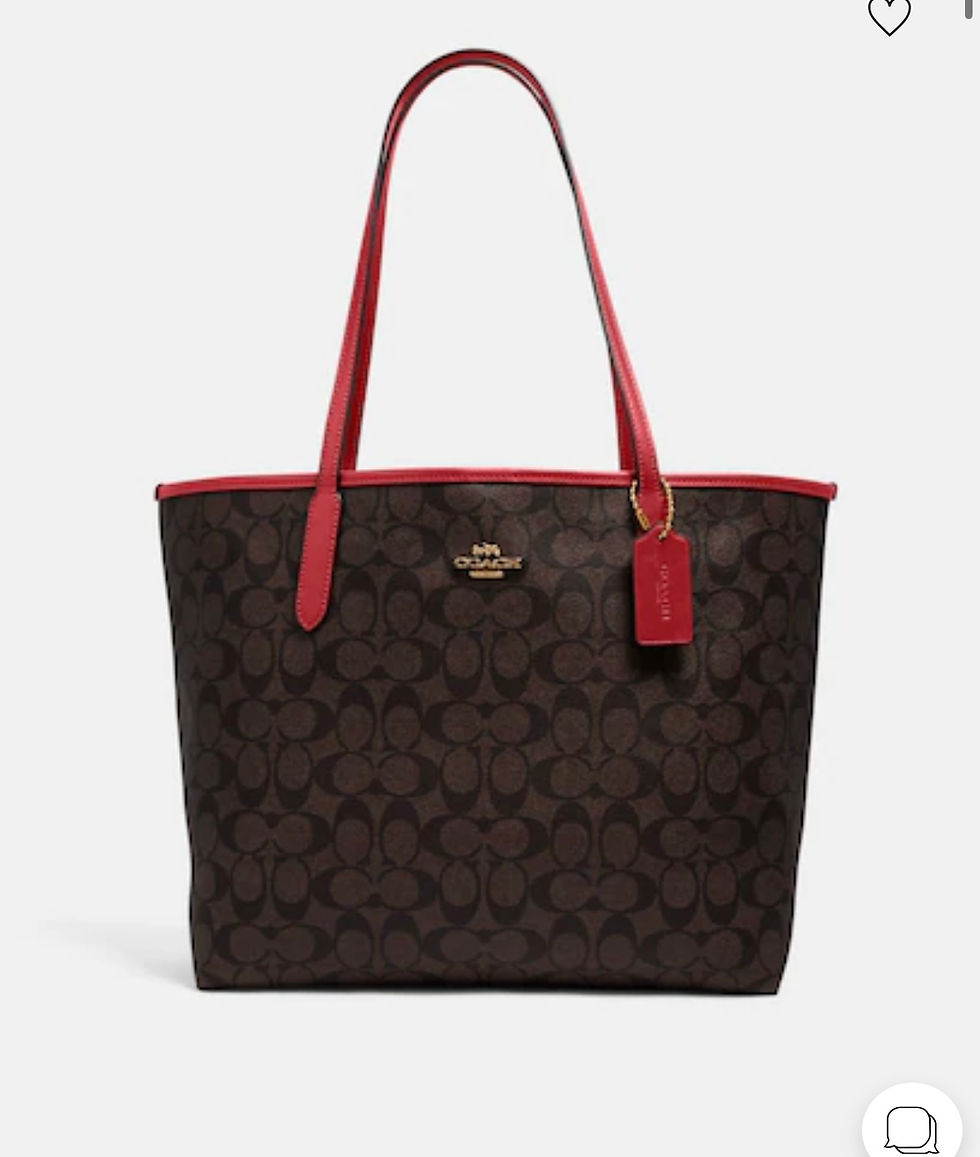 Küçük resim: COACH CITY TOTE BAG GUMRUK DAHIL 