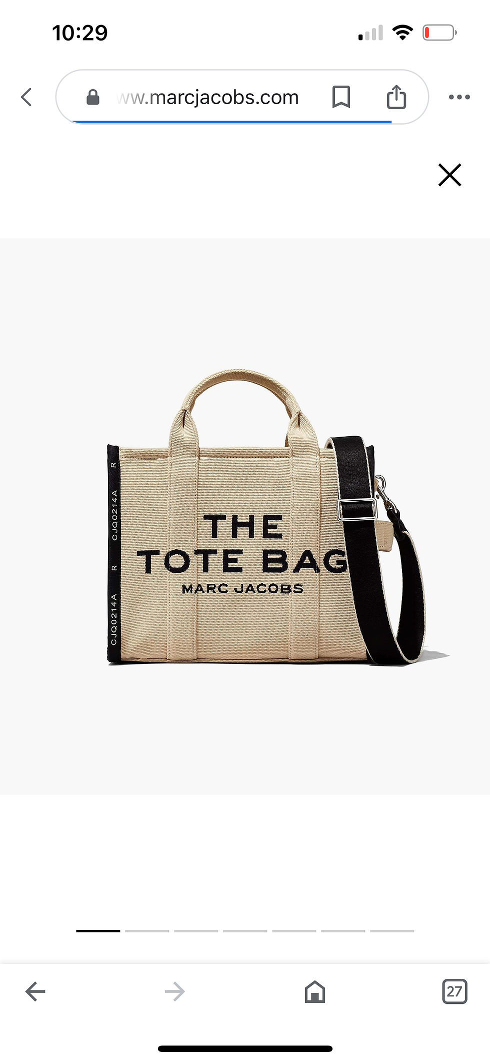 Küçük resim:  THE JACQUARD MEDIUM TOTE BAG GUMRUK DAHIL 