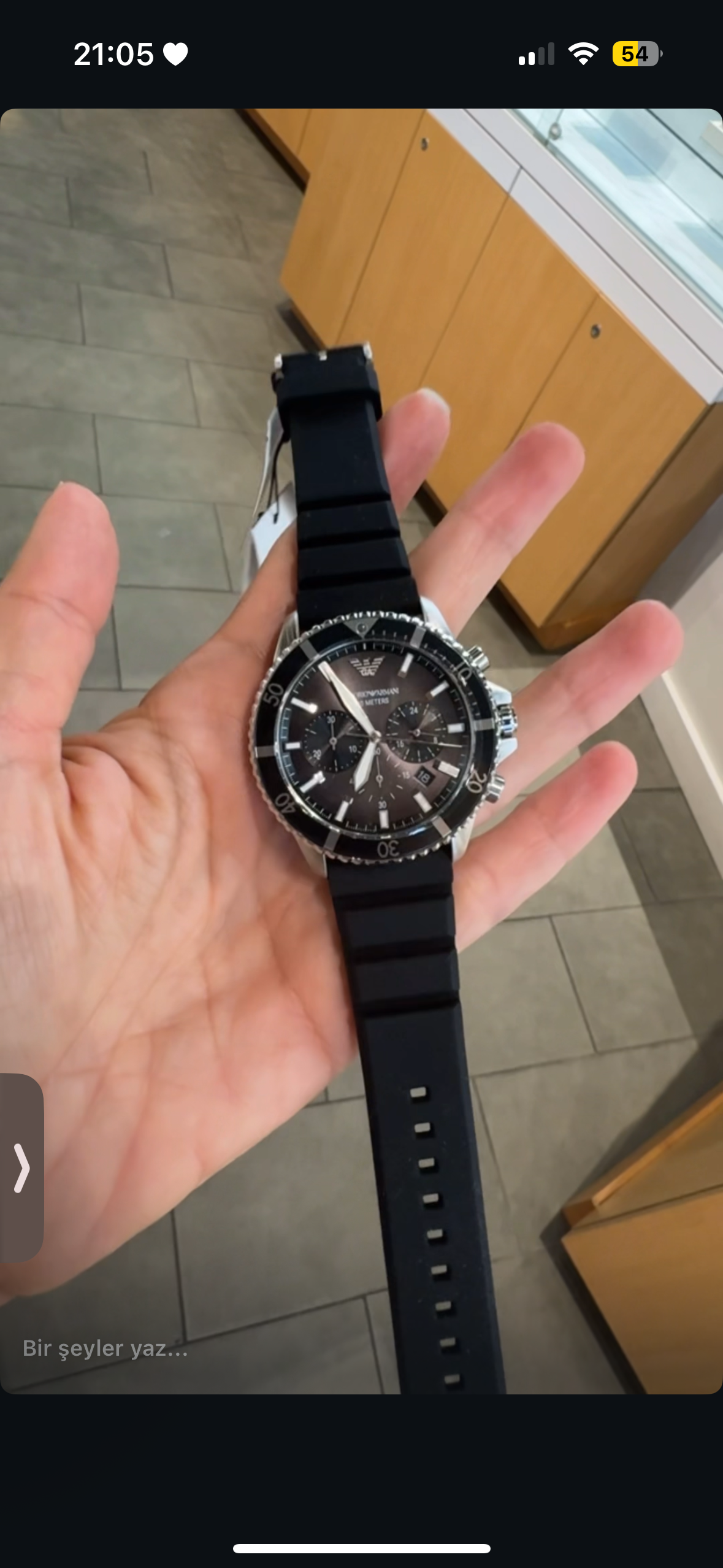 ARMANI SLIKON KORDONLU SAAT