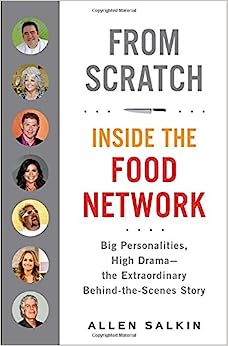 Book cover with photos of famous food network chefs